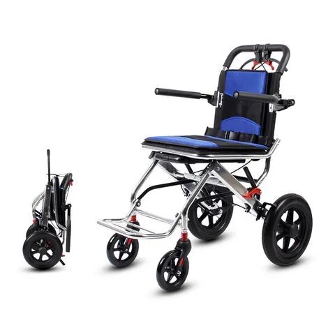 Portable Airline Approved Aluminium Folding Wheelchair
