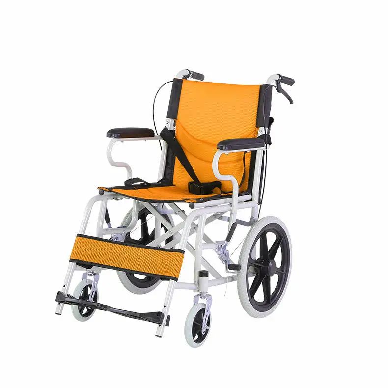 Lightweight Folding Travel Chair Cheap Steel Manual Wheelchair