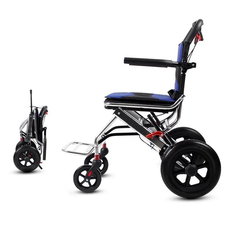 Portable Airline Approved Aluminium Folding Wheelchair