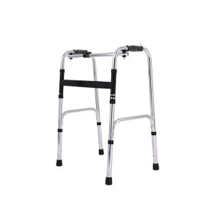 Elderly Disabled Aluminum Travel Folding Walker With Seat