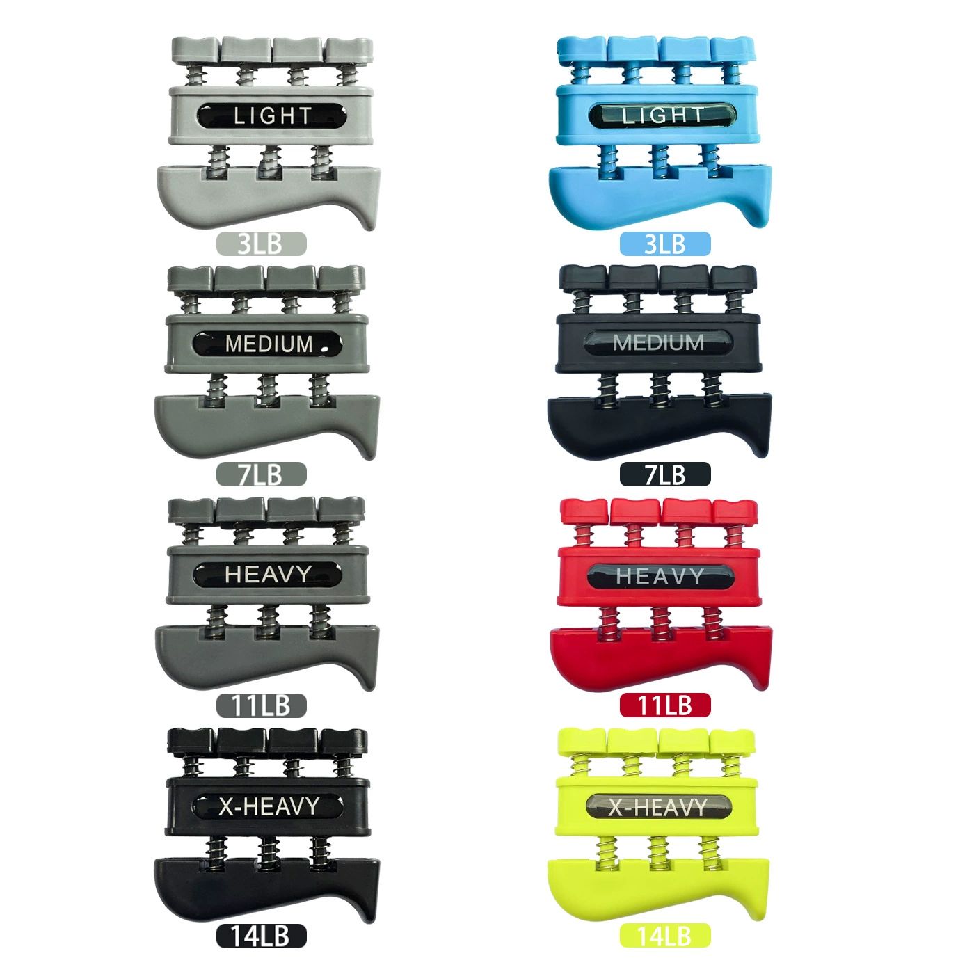 Hand&Finger Exerciser Pre-Calibrated, Spring-Loaded Finger Pressure