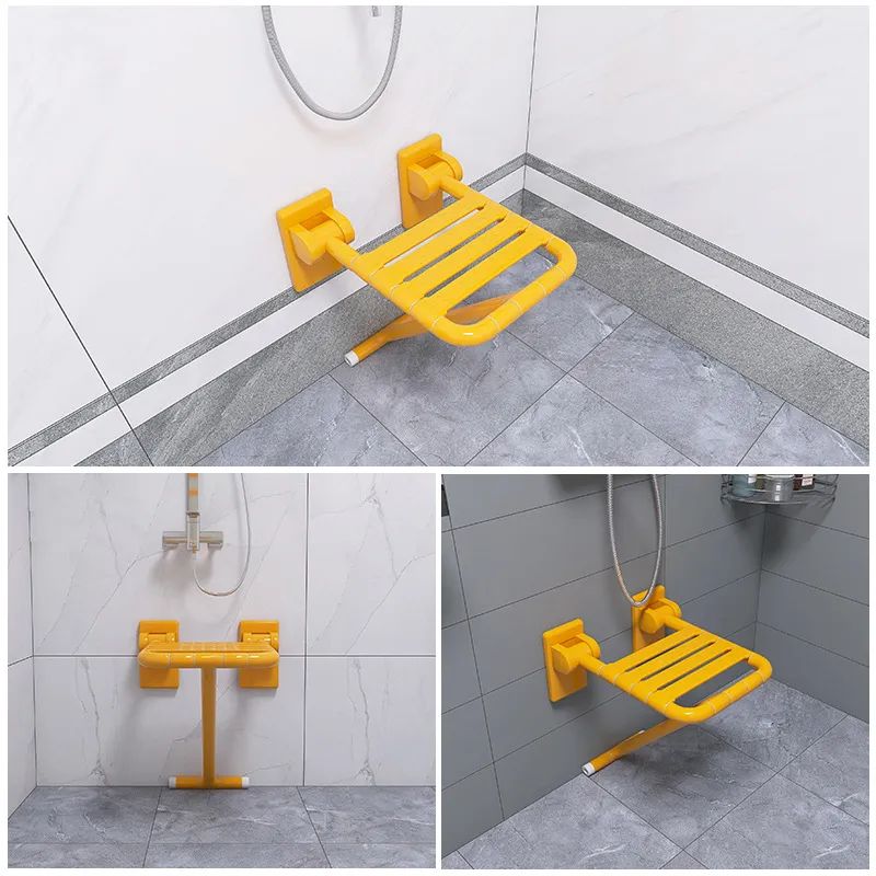 Foldable Shower Bench, Wall Mounted Shower Chair, Stainless Steel Flip-up Shower Chair For Aging