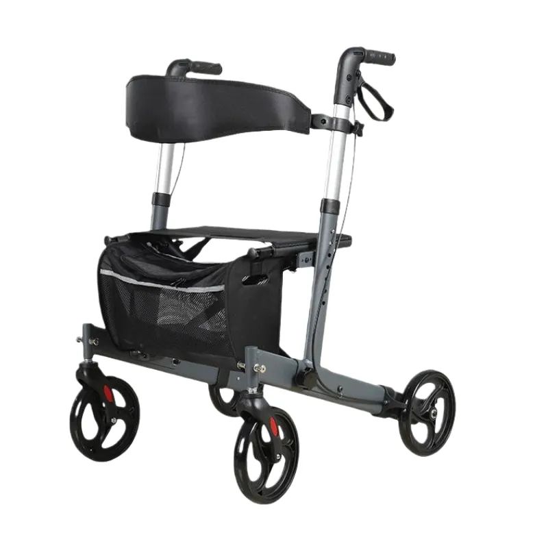 Folding Portable Lightweight Carbon Fiber Rollator Walker For Elderly