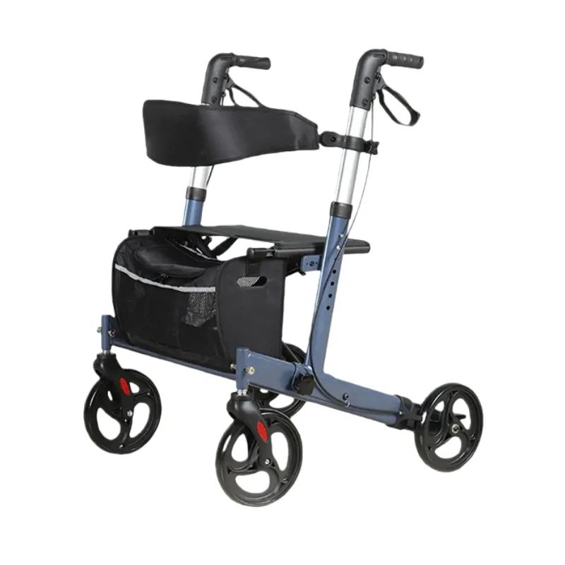 Folding Portable Lightweight Carbon Fiber Rollator Walker For Elderly
