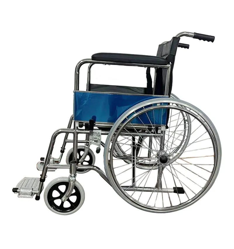 Disabled Foldable Lightweight Toilet Commode Manual Wheelchair