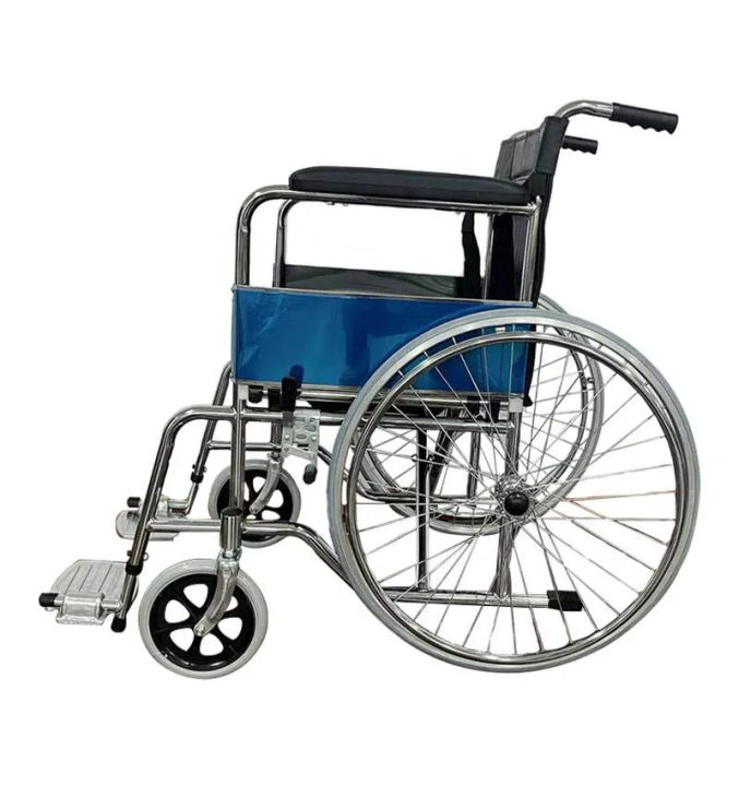 Disabled Foldable Lightweight Toilet Commode Manual Wheelchair