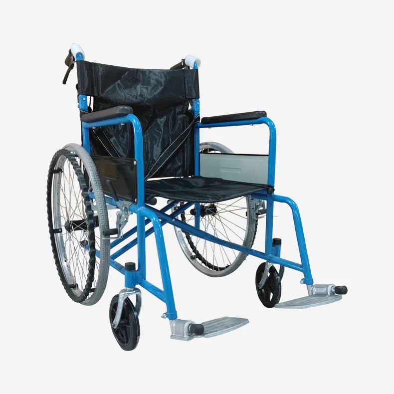 Elderly Disabled Steel Manual Light Weight Folding Wheelchair