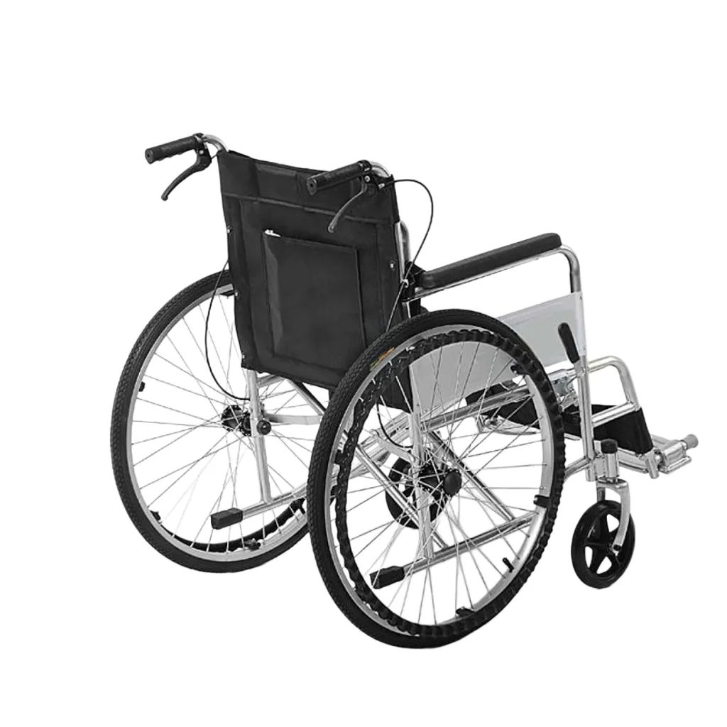 Foldable Lightweight Manual Wheelchair For Handicap Patients And Disabled