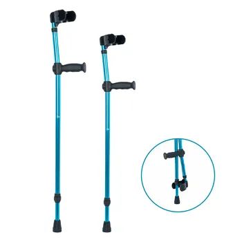Single Adjustable Crutches With Plastic Soft Handle