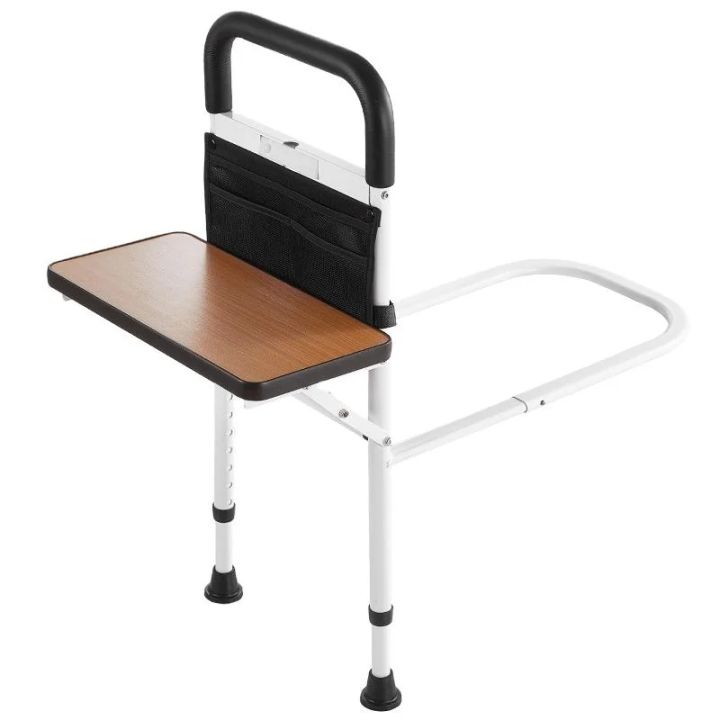 Hot Sale Adjustable Dual-Bar Metal Bed Rail – Safety Guard for Seniors, Home Care & Rehab Support