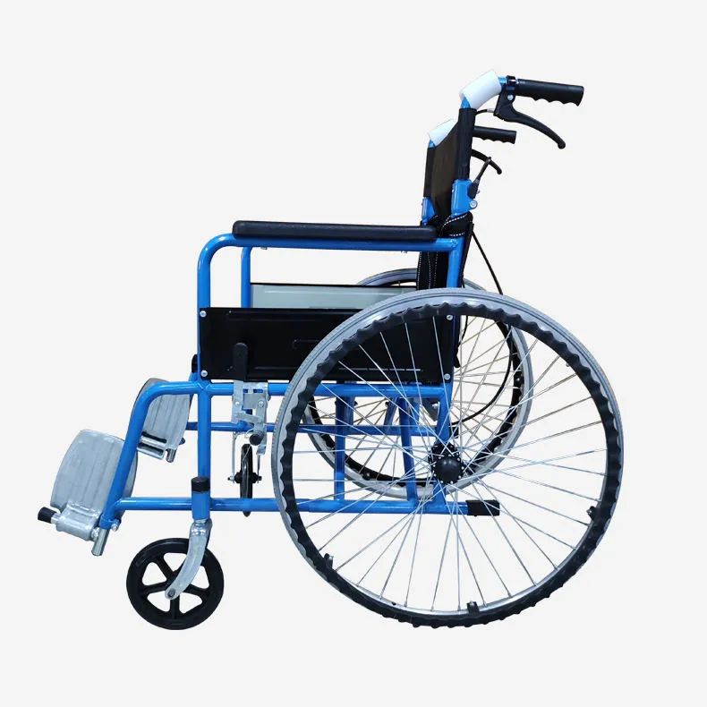 Elderly Disabled Steel Manual Light Weight Folding Wheelchair