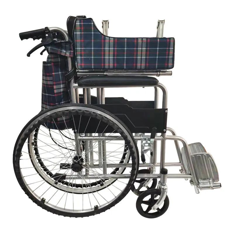 Basic Model Economic Steel Manual Light-weight Folding Wheelchair