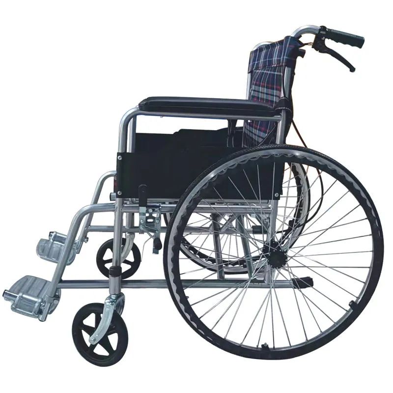 Basic Model Economic Steel Manual Light-weight Folding Wheelchair