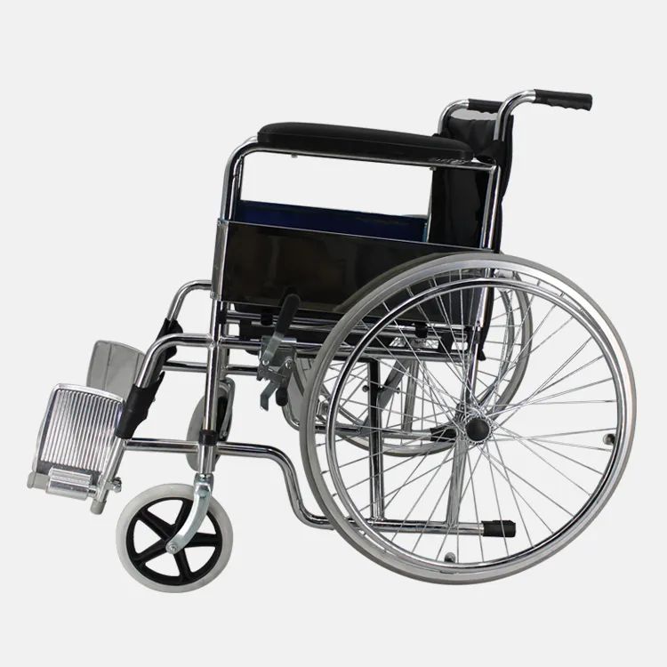 Manual Toilet Commode Shower Folding Wheelchair