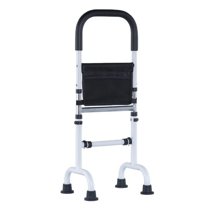Dual-Bar Adjustable Metal Bed Assist Rail Seniors Elderly Safety Side Guard Pad OEM