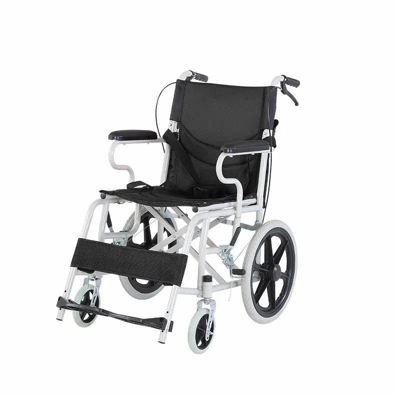 Lightweight Folding Travel Chair Cheap Steel Manual Wheelchair