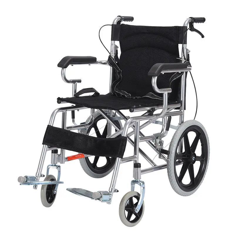 Printed Frame Homecare Chair Wheel Seat Manual Stainless Steel Wheelchair