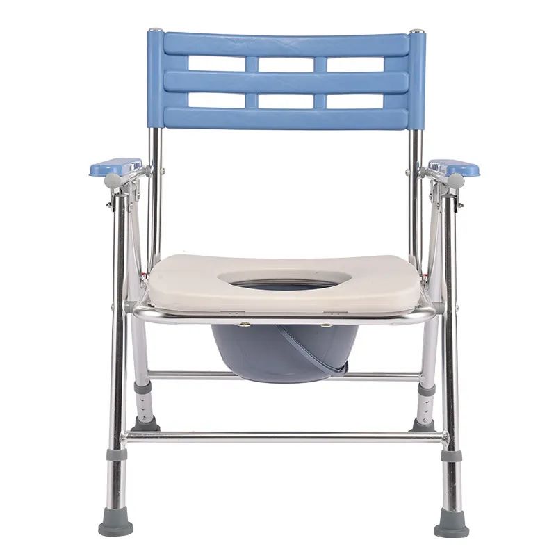 Folding Toilet Chair Commode Chair for Elderly/Disabled/Adult