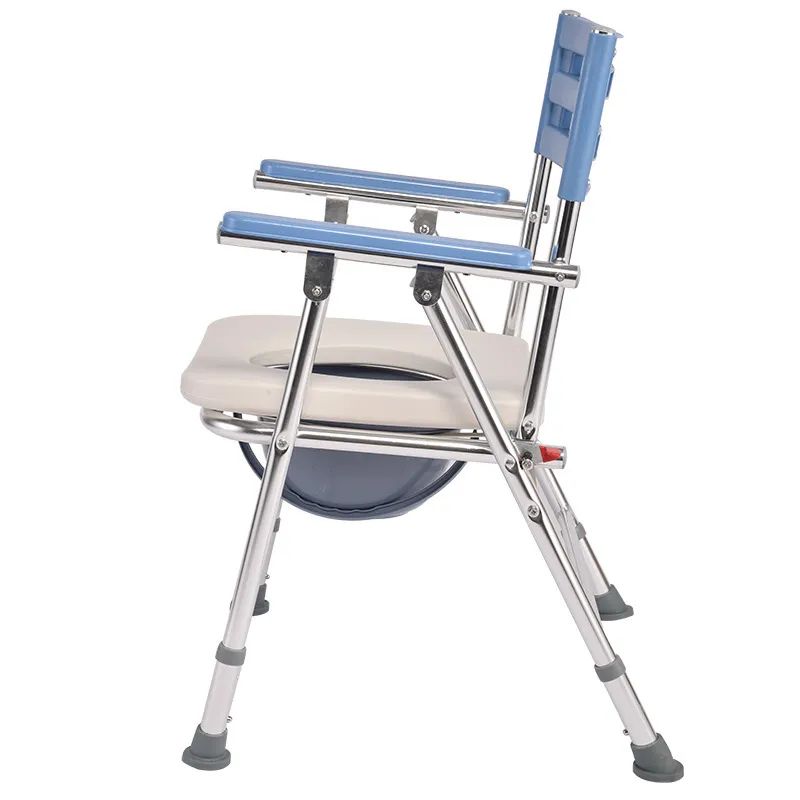 Folding Toilet Chair Commode Chair for Elderly/Disabled/Adult
