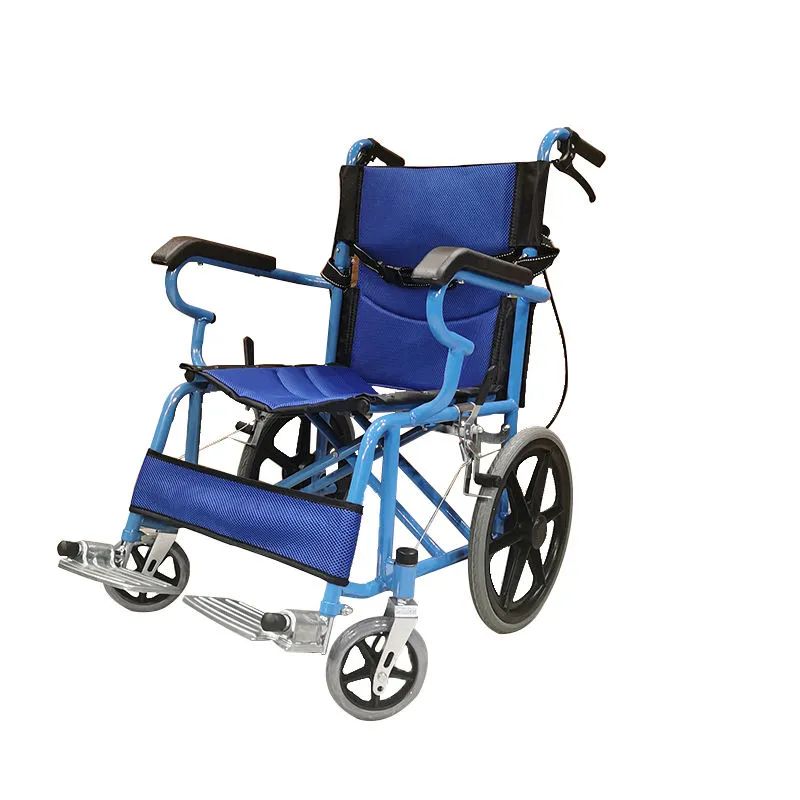 Printed Frame Homecare Chair Wheel Seat Manual Stainless Steel Wheelchair